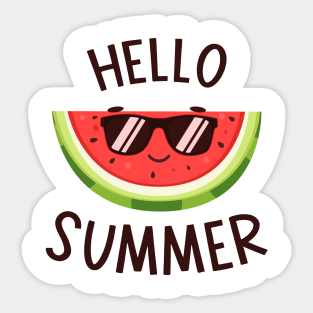 Hello Summer Watermelon Lover Summer T-shirt Sticker